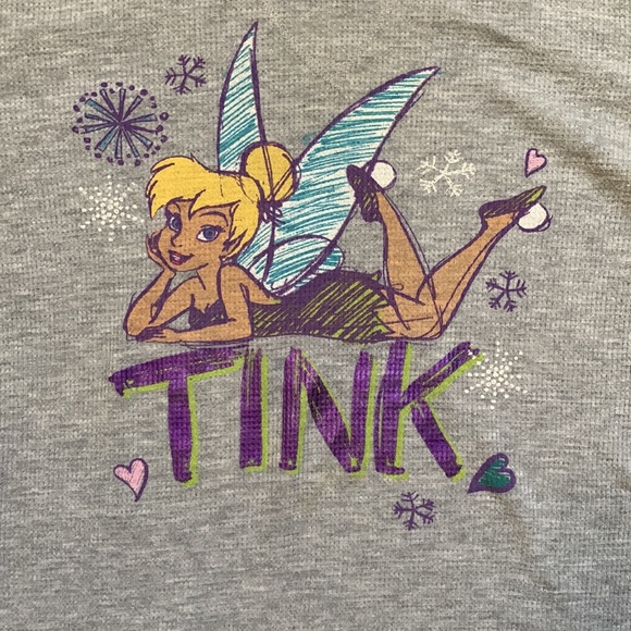 Tinkerbell Ribbed Knit Long Sleeve Top - Picture 2 of 3